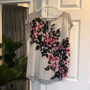 NY&CO XL gray floral top